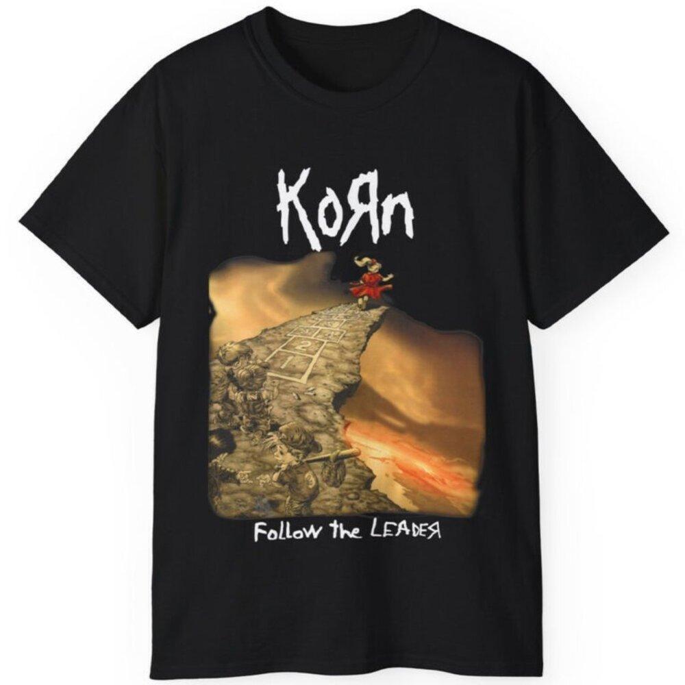 Korn Follow The Leader Rock Band Music Fan Gift Graphic T-Shirt